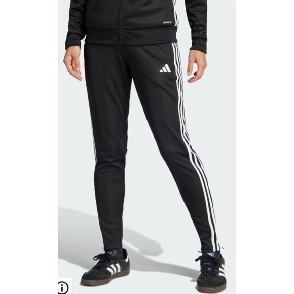 Adidas Womens Tiro 25 Essentials Training Pants Large (16/18) Activewear Zip Cuf - Picture 2 of 14